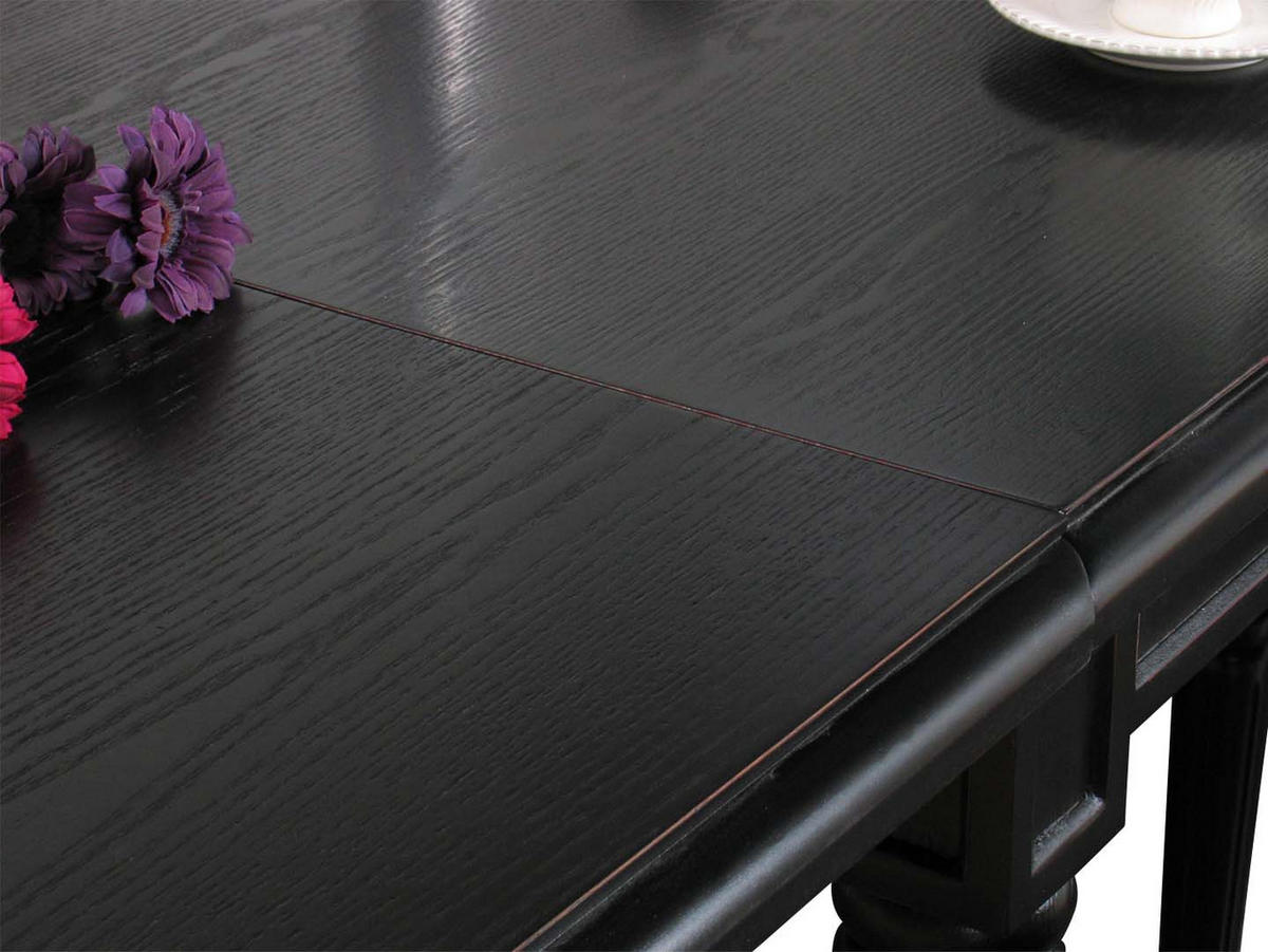 TISCHGRUPPE Schwarz - Schwarz, Holzwerkstoff (180/75/100cm) - ebuy24