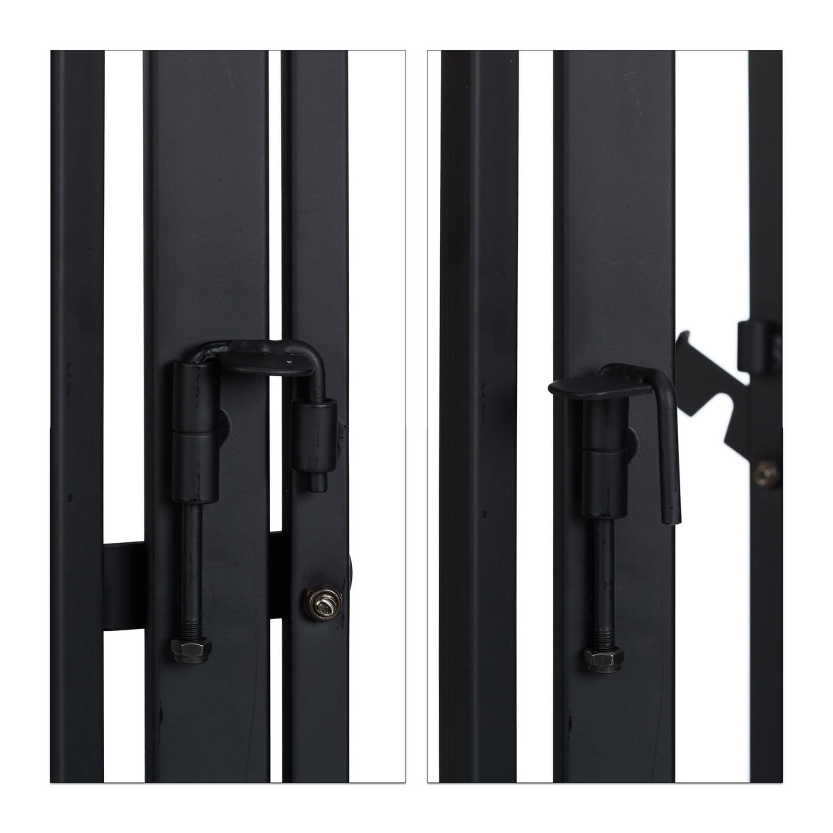 KAMINSCHUTZGITTER Schwarz H 76 cm - Schwarz, Metall (220/1.3cm) - Relaxdays