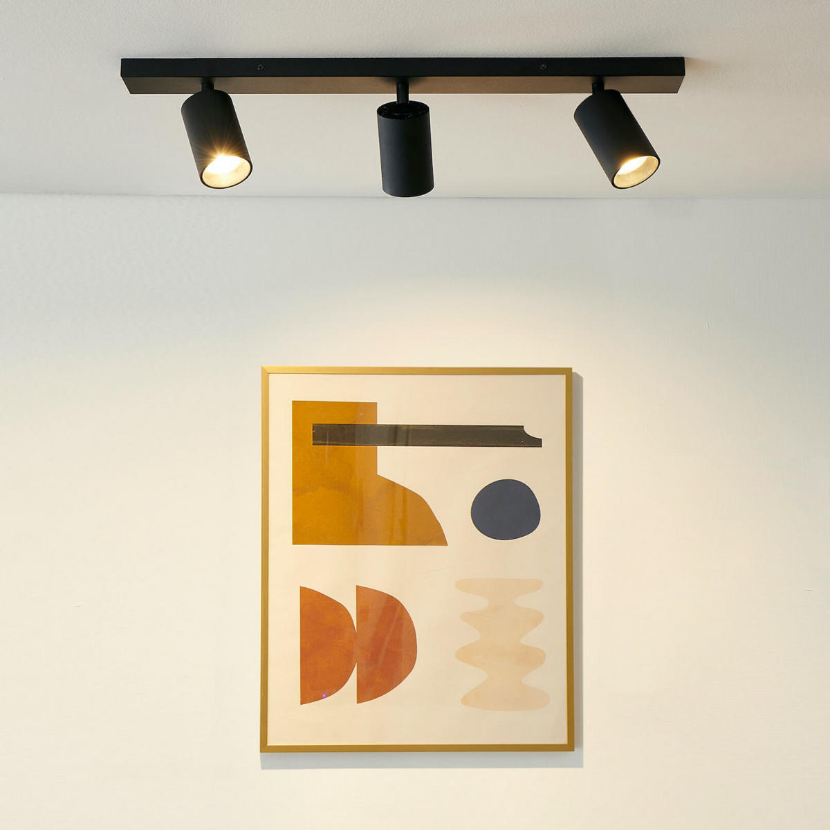 DECKENLEUCHTE Renzo, Schwarz, 60cm - Schwarz, Metall (60/6/12.5cm) - KOSILUM