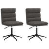 STUHL-SET 2 Stk Korngrafenhain 44/84/50 cm - Schwarz, Leder (44/84/50cm) - ZMH