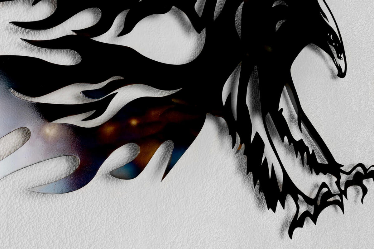 WANDDEKO Braun 93/72 cm - Braun, Metall (2.1/72/3cm) - KUNSTLOFT