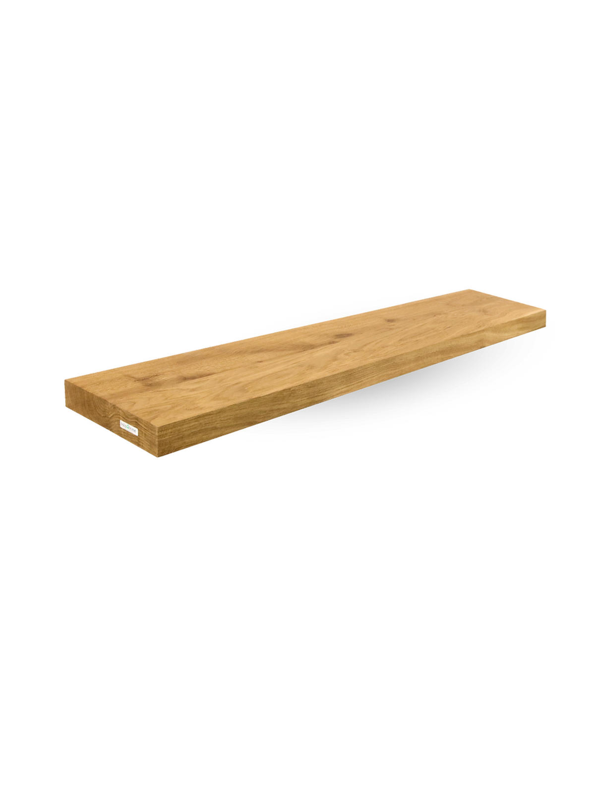 WANDREGAL schwebend ohne Baumkante - Eichefarben, Holz (100/4/22cm) - holz4home
