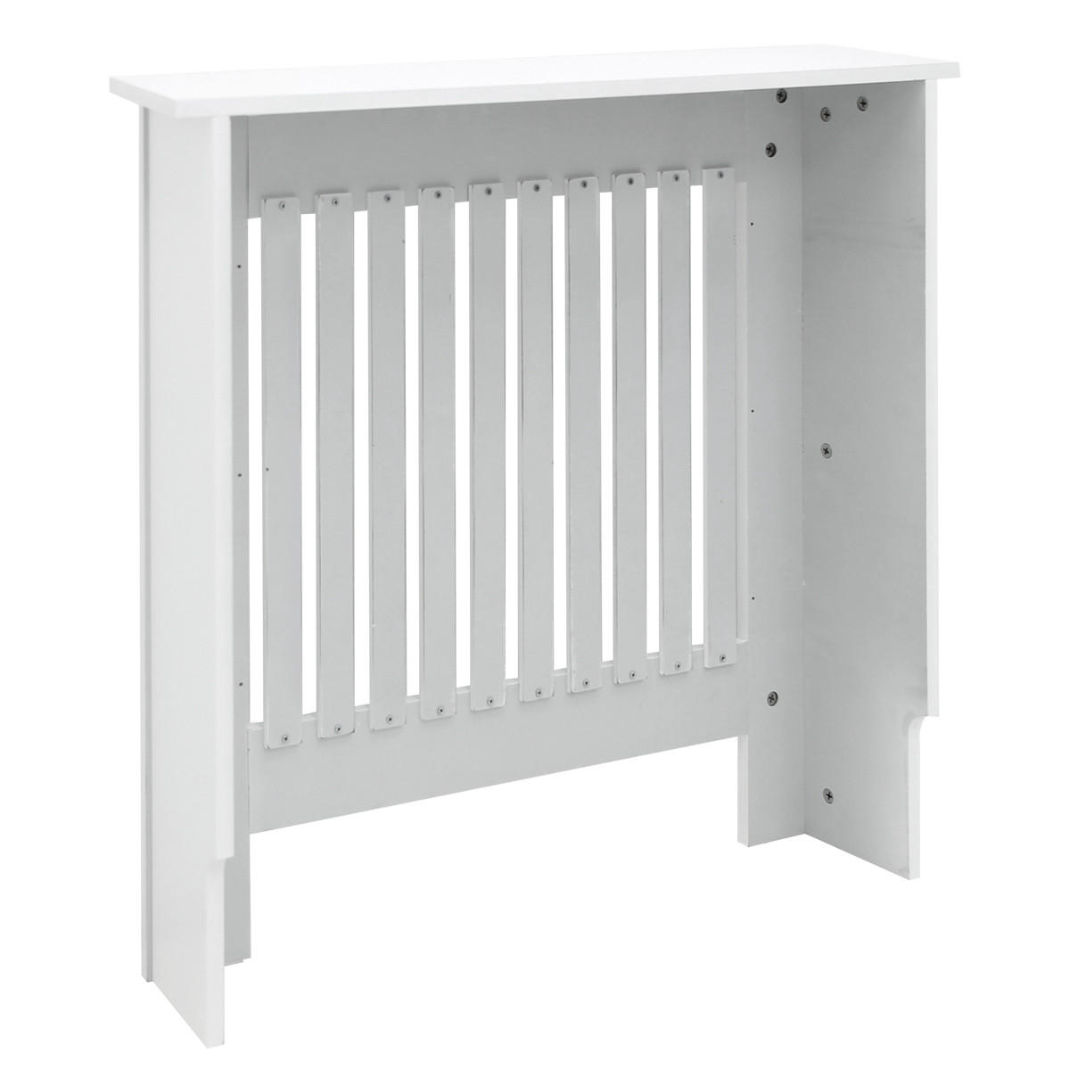 HEIZKÖRPERVERKLEIDUNG Landhausstil 78 x 19 x 82 cm Weiß - Weiß, Holzwerkstoff (19/78/82cm) - ECD-Germany