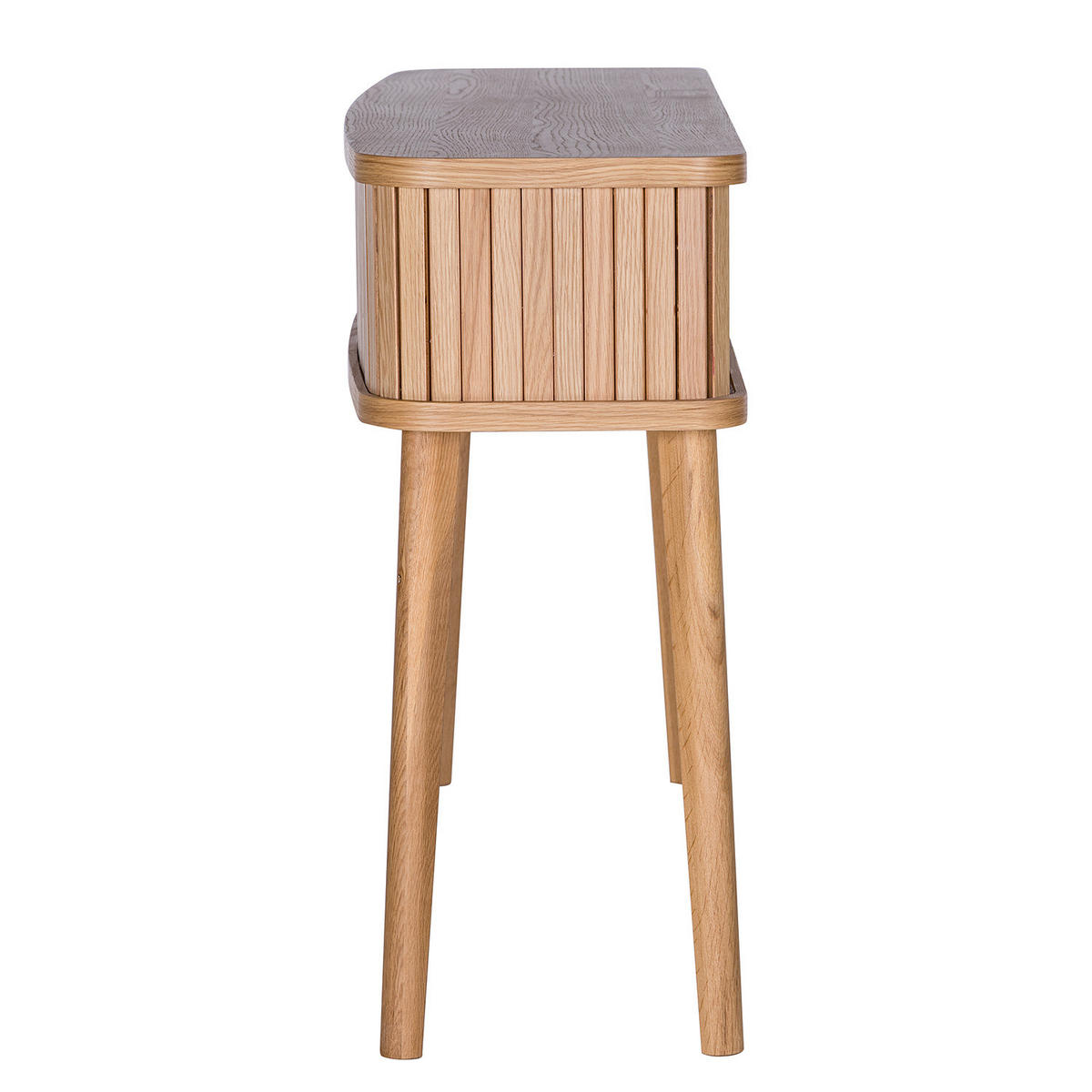 KONSOLENTISCH - Echtholzfurnier - Eichefarben, Holzwerkstoff (35/120/76cm) - home24