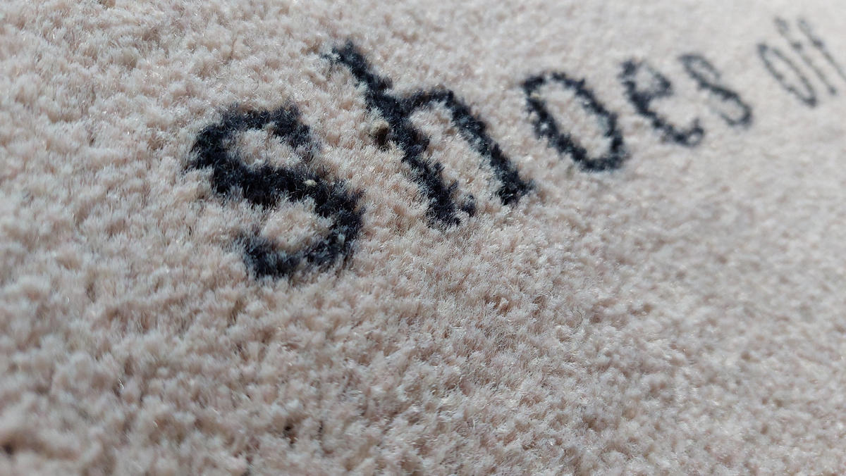OUTDOOR FUßMATTE "Anouk" mit Spruch "shoes off" Beige 50 x 75 cm - Beige/Schwarz, Kunststoff/Textil (50/75cm) - MAD ABOUT MATS