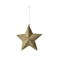 CHRISTBAUMKUGEL Santa Lila Gold 2.5/9/9 cm Kunstoff - Goldfarben, Kunststoff (9/9/2.5cm) - Mondex