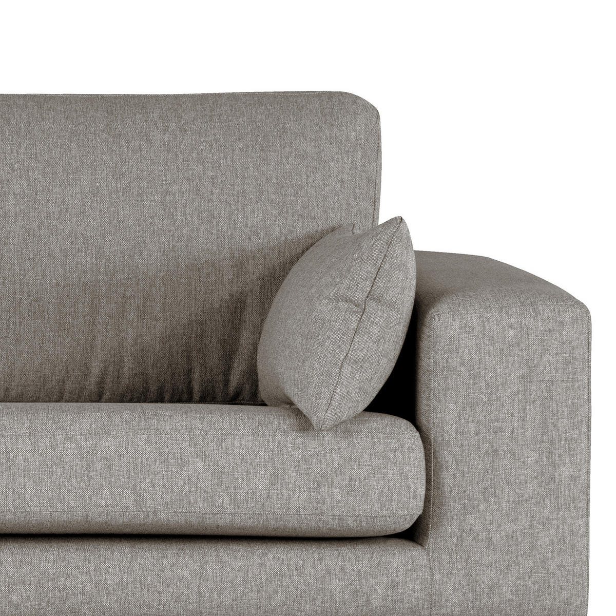 3-SITZER SOFA - Graubraun, Textil (237/81/88cm) - home24