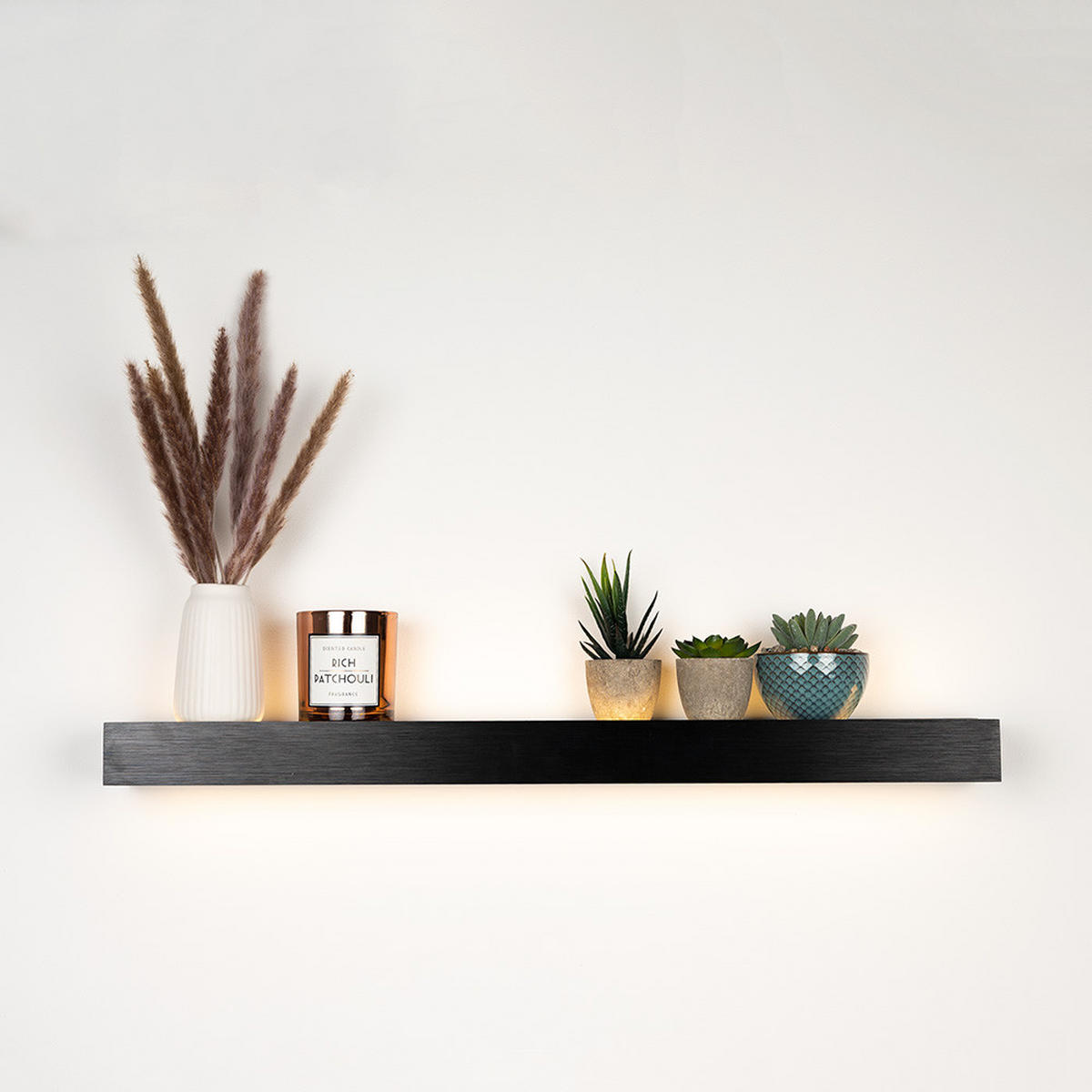 LED-WANDLAMPE Cusa Aluminium 100cm - Alufarben, Metall (100/5/10cm) - s.luce
