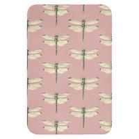 PREDLOŽKA PRED WC Zvončeky - vzor - ružová 40x60 cm - ružová, textil/plast (40/1cm) - OnlyWow