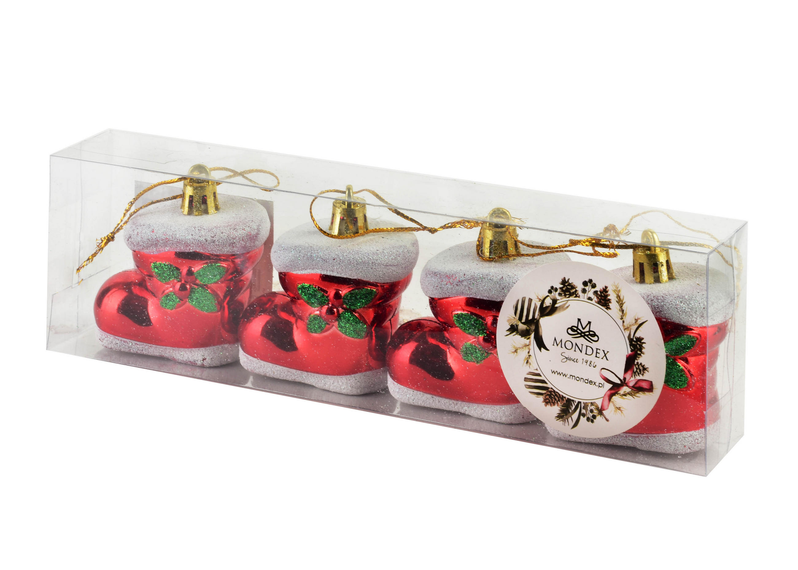 WEIHNACHTSBAUMKUGELN SANTA LILA 4-tlg Lila 5/3.5/6cm Kunststoff - Rot, Kunststoff (3.5/7/21cm) - Mondex