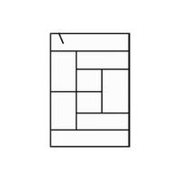 DUSCHTRENNWAND Seitenwand - Italienische Dusche - 140 x 200 cm - Schwarz - SEFANA - Schwarz, Glas (140/200cm) - Vente-Unique