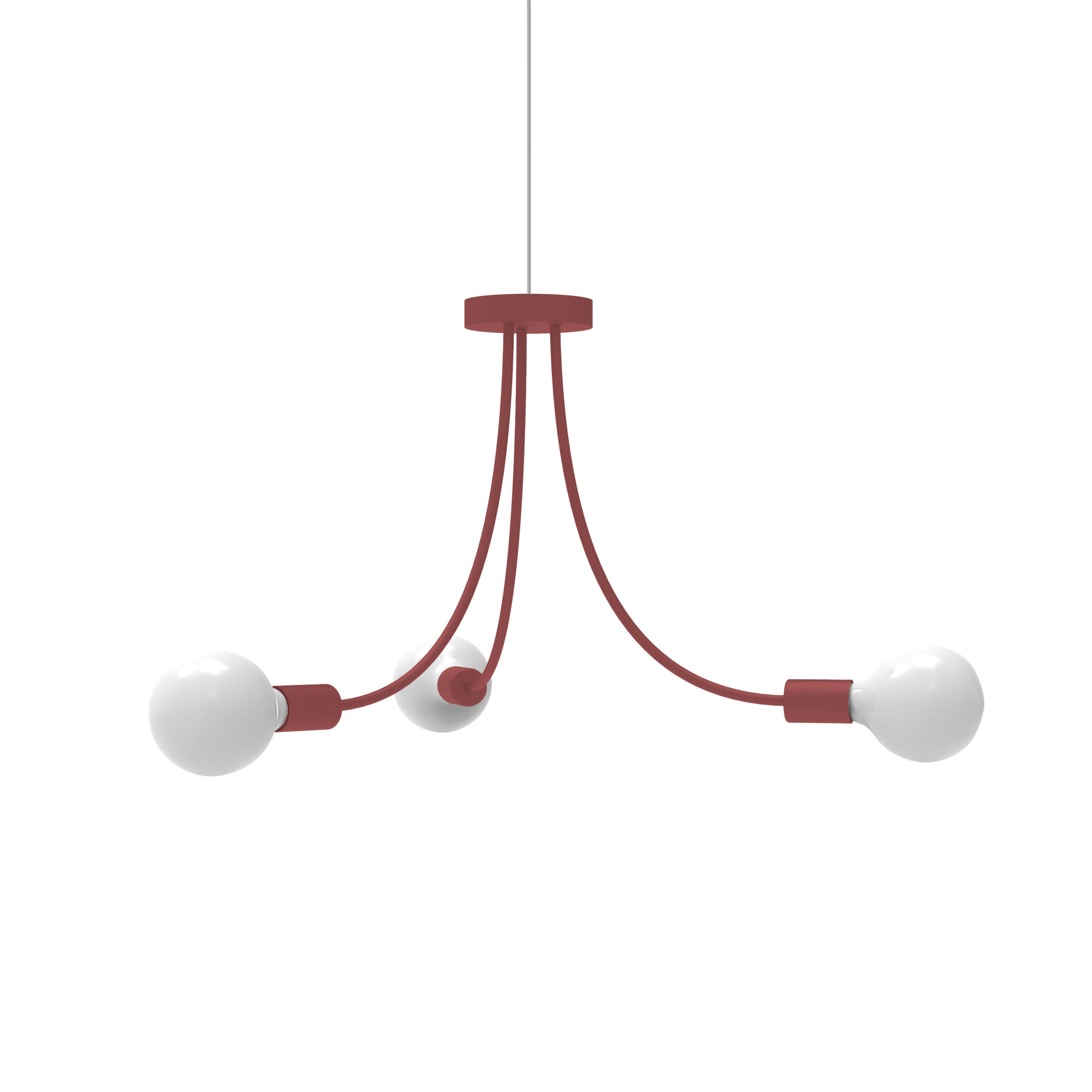 HÄNGELEUCHTE - Rot, Metall (60/60/40cm) - Lumicom