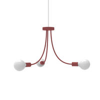 HÄNGELEUCHTE - Rot, Metall (60/60/40cm) - Lumicom