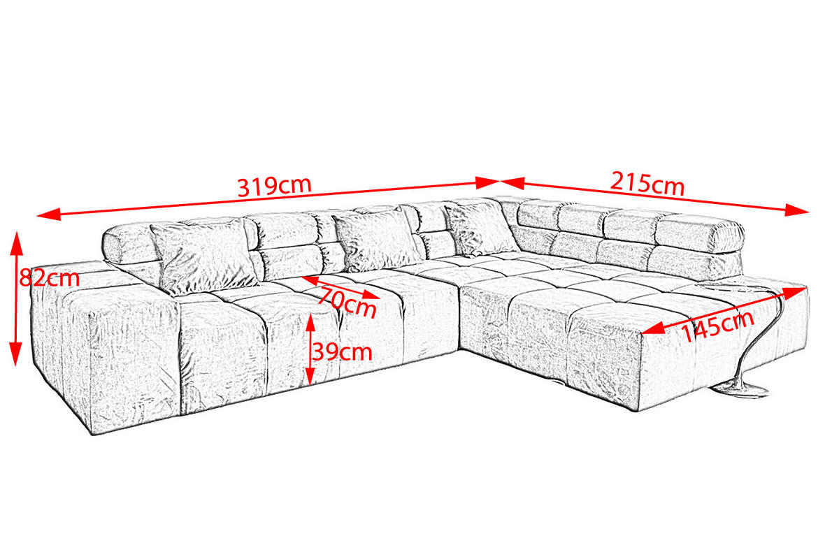 ECKSOFA MIT MOTORISCHEM SITZVORZUG NEVADA Silber Velvet - Silberfarben/Schwarz, Textil (319/215cm) - KAWOLA