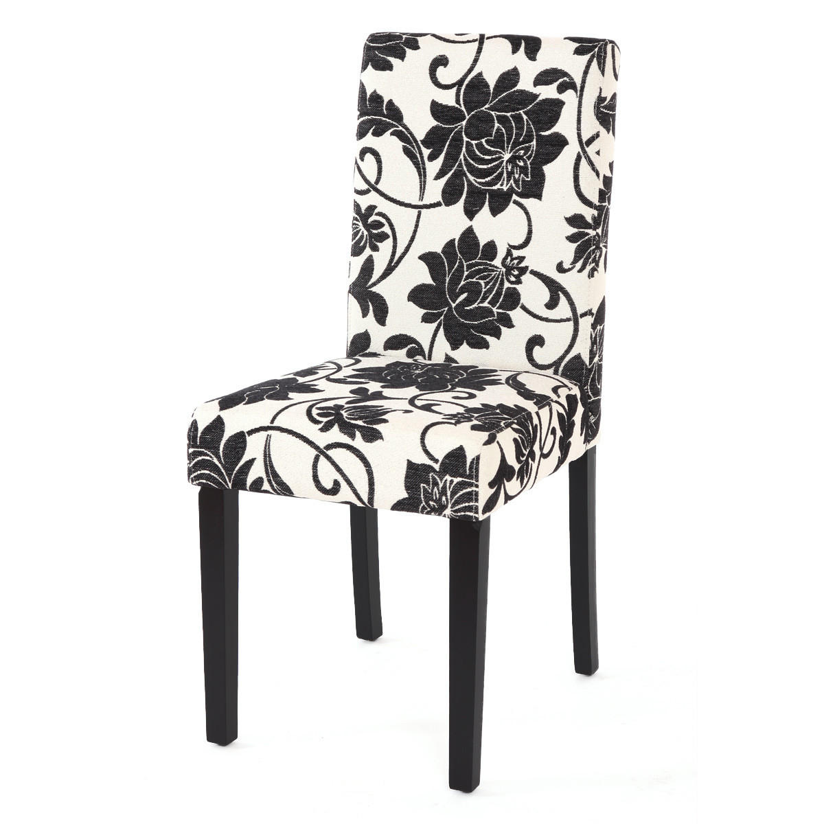 ESSZIMMERSTUHL Weiß, Schwarz 2er-Set - Creme/Schwarz, Textil (43/90/56cm) - Jamb