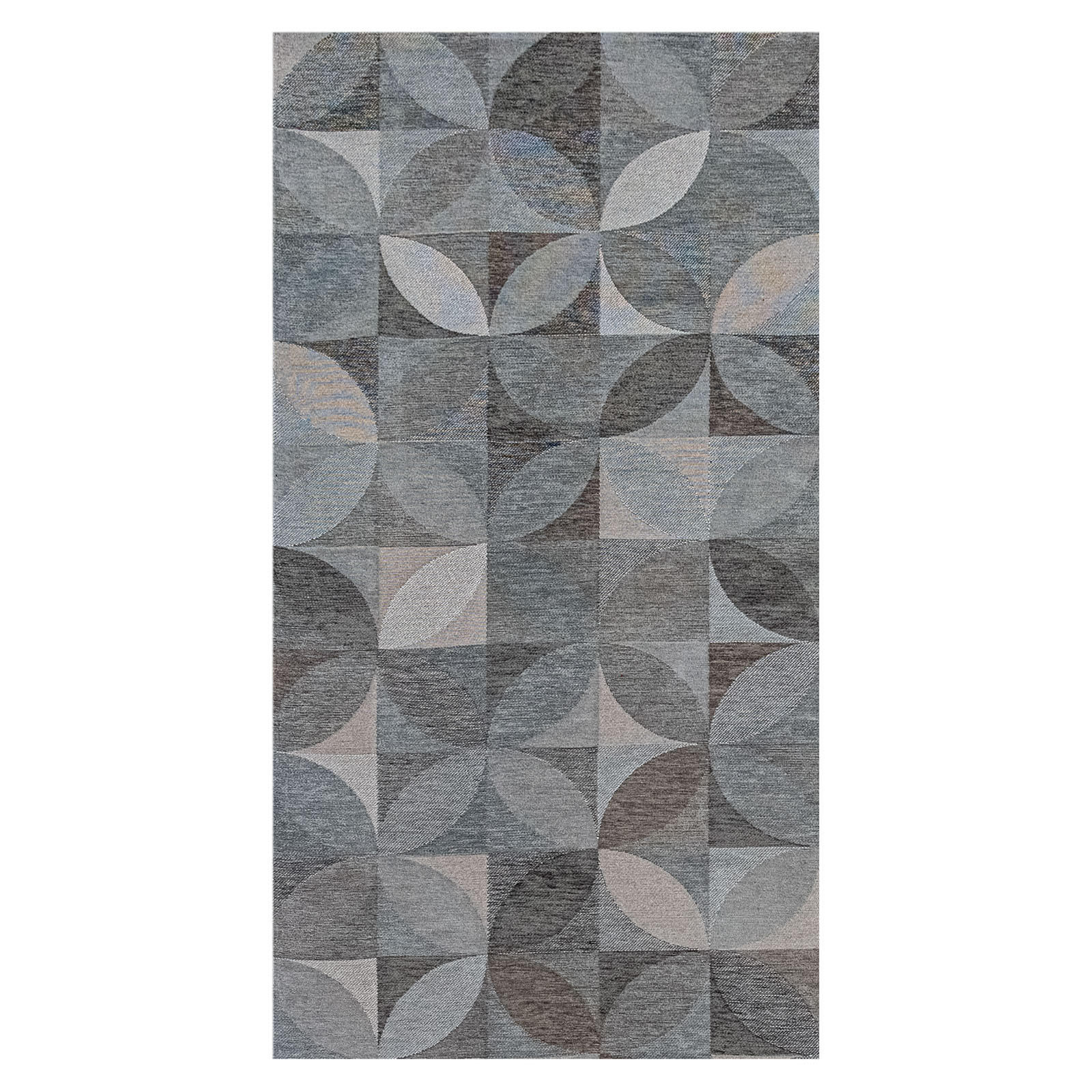 TEPPICH Rondo Rock Crystal 80/150 cm - Grau, Textil (80/150cm) - Lola&Moi