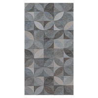 TEPPICH Rondo Rock Crystal 80/150 cm - Grau, Textil (80/150cm) - Lola&Moi