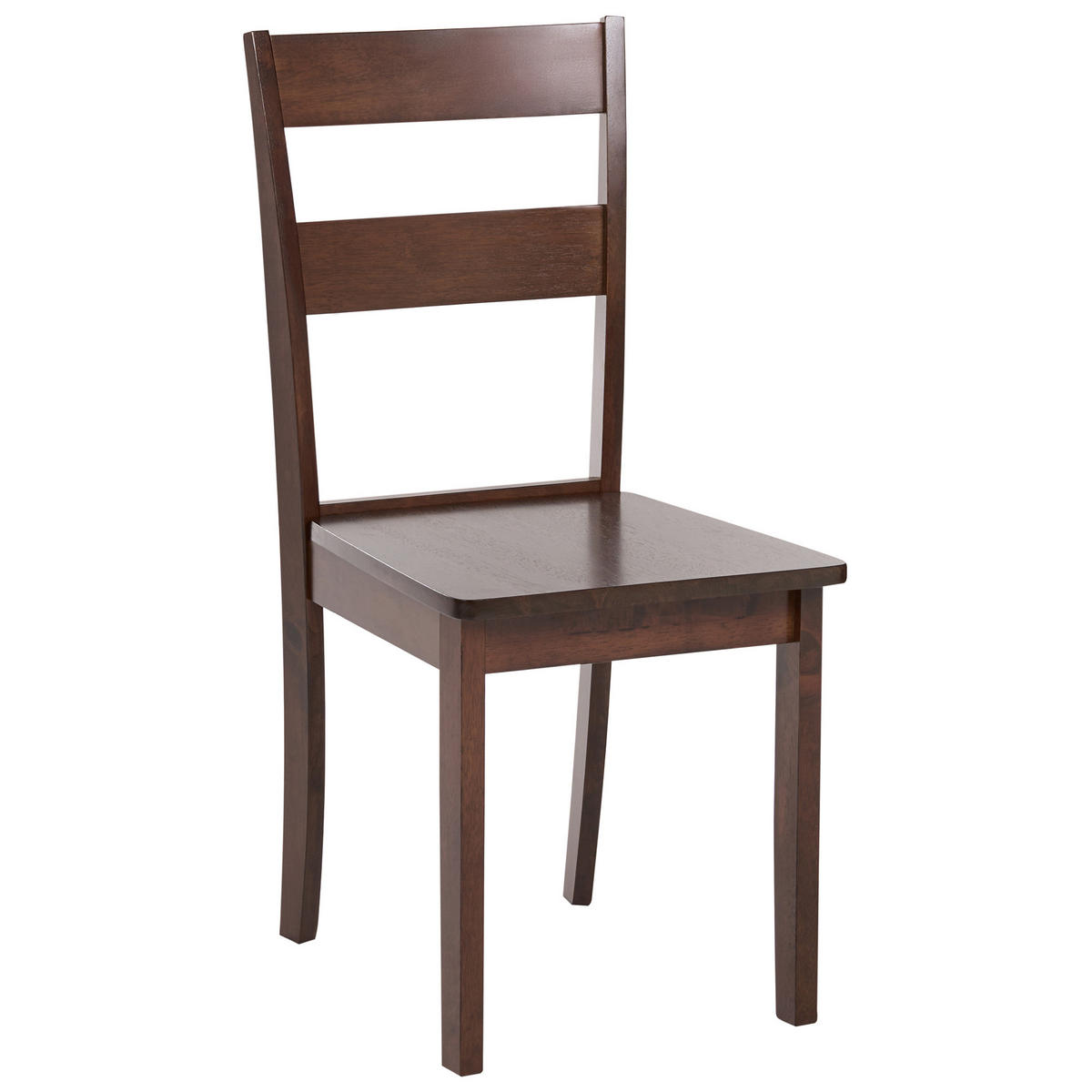 ESSZIMMERSTUHL 2er Set Holz Dunkelbraun Georgia - Braun, Holz (40/89/50cm) - Beliani