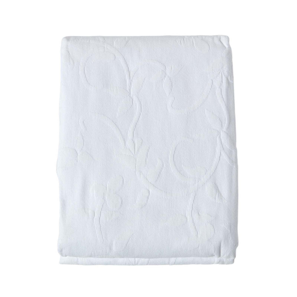 TAGESDECKE Matelassé 230/260 cm, floral gemustert - Weiß, Textil (230/260cm) - Homescapes