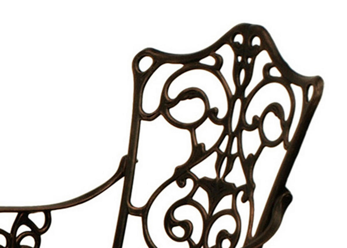 BISTROSET Boulder - Jugendstil - 3-teilig, Aluguss antik bronze - Braun, Metall - TPFGarden