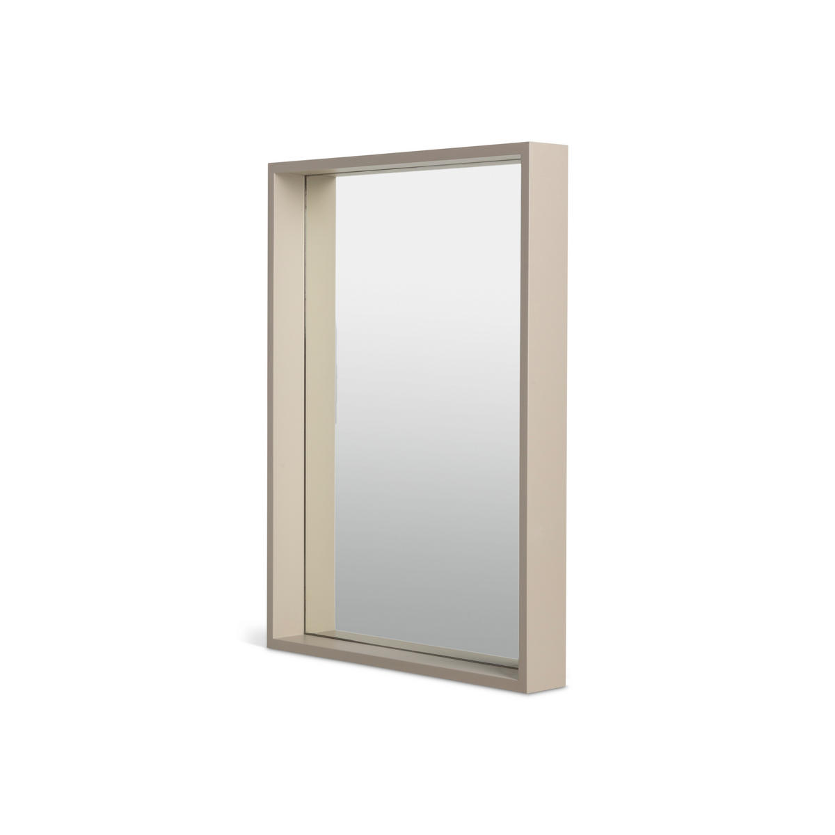 SPIEGEL aus MDF 70/50 cm Taupe NIKO - Taupe, Holzwerkstoff (54/74/8cm) - RNT By Really Nice Things