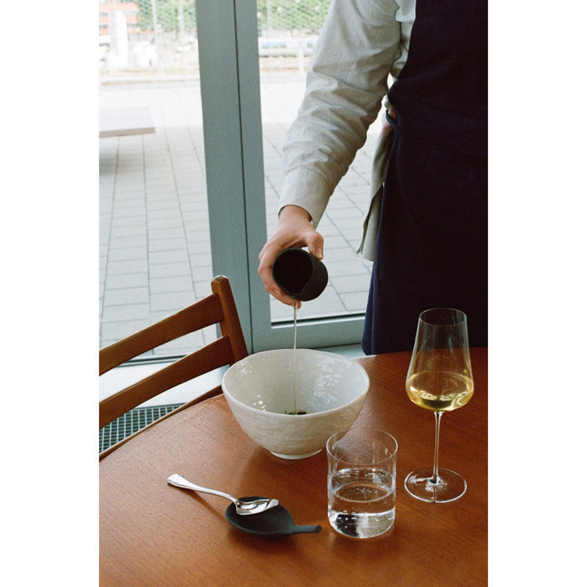 SCHÜSSEL YLI 60 CL Matt schiefer style - Schieferfarben, Keramik (18cm) - Revol Porcelaine France