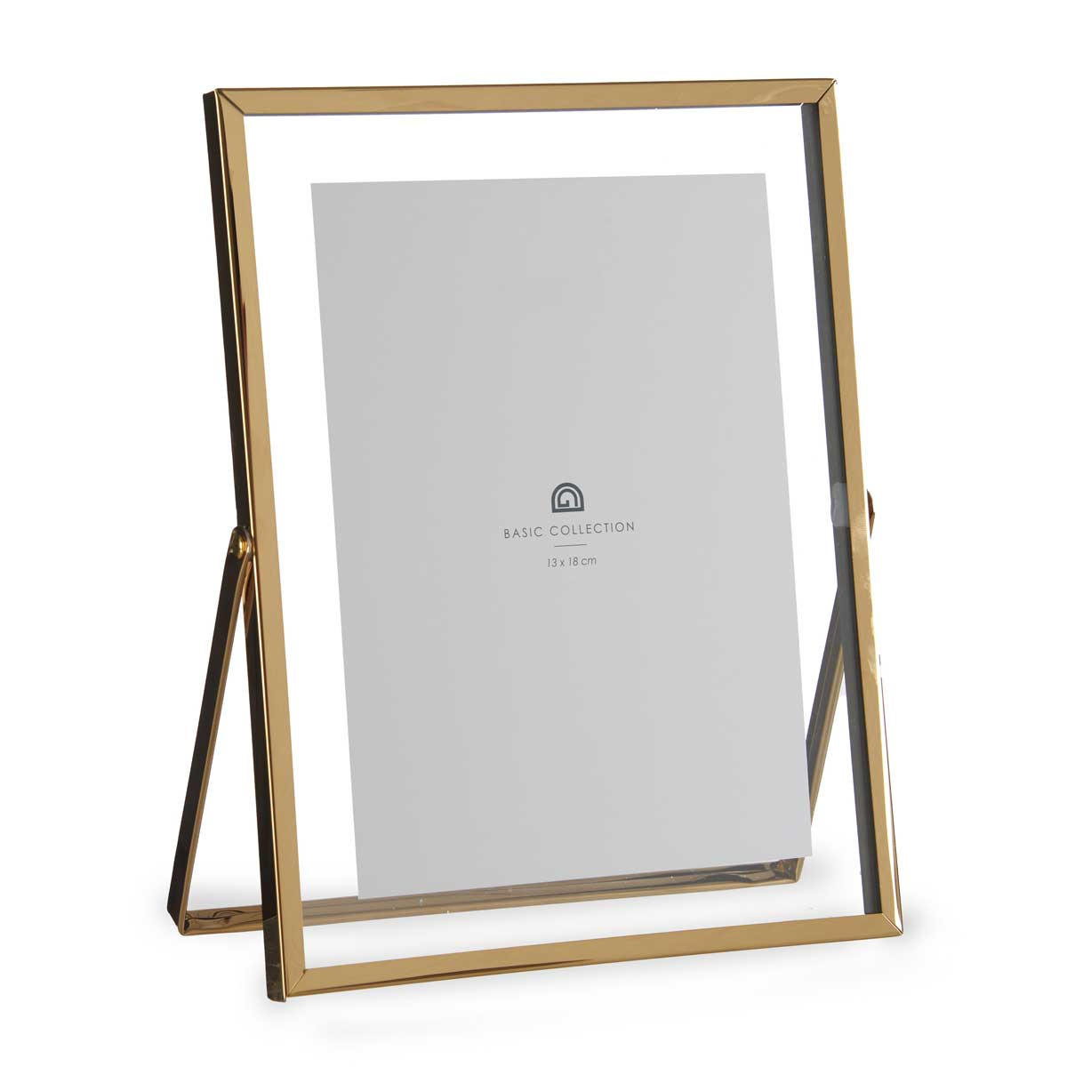 FOTORAHMEN Metall 13/18 cm - Goldfarben, Metall (18.5/23/23cm) - Giftdecor