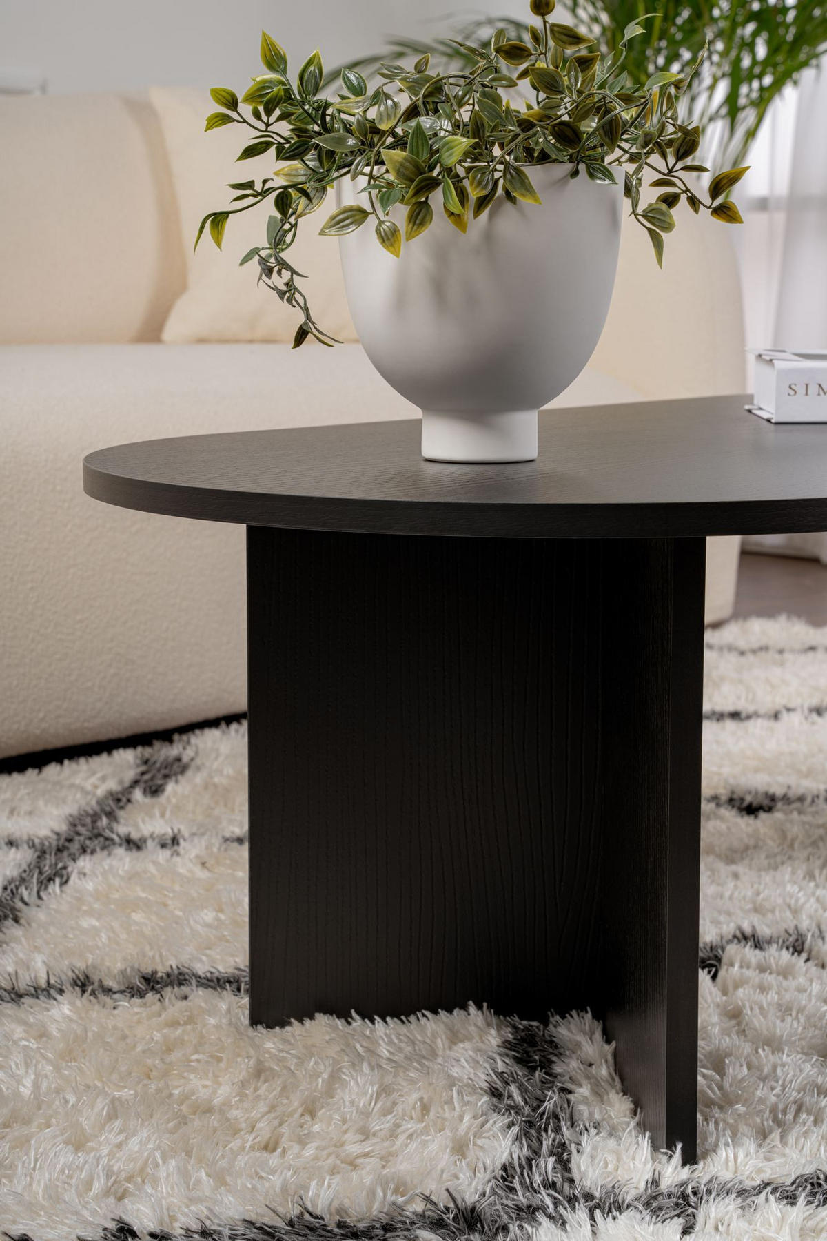 COUCHTISCH sable Schwarz - Schwarz, Holz (119/60/40cm) - Habitat Garten