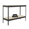 SCHWERLASTREGAL MINI WOOD YETI TWO | HxBxT 90x120x45cm | Fachlast 400kg | Anthrazit - Anthrazit, Metall (120/90/45cm) - PROREGAL
