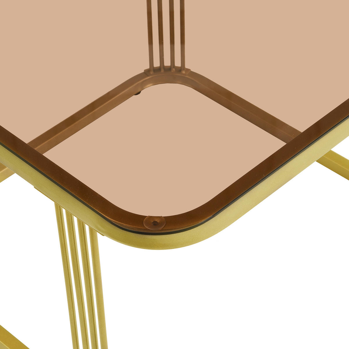 COUCHTISCH aus MDF 60x60x42,5 & 50x50x34 cm in Weiß mit Schublade - Weiß, Holzwerkstoff (60/60/42.5cm) - Modfu