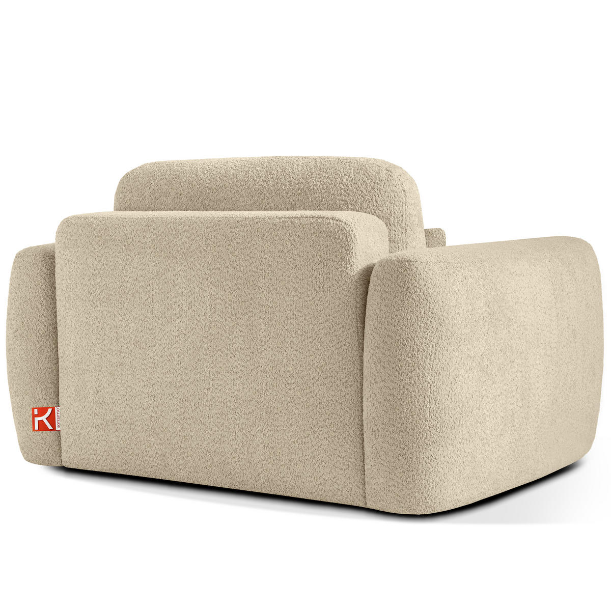 SESSEL ELOSA - Beige, Holz/Textil (145/85/115cm) - KONSIMO®