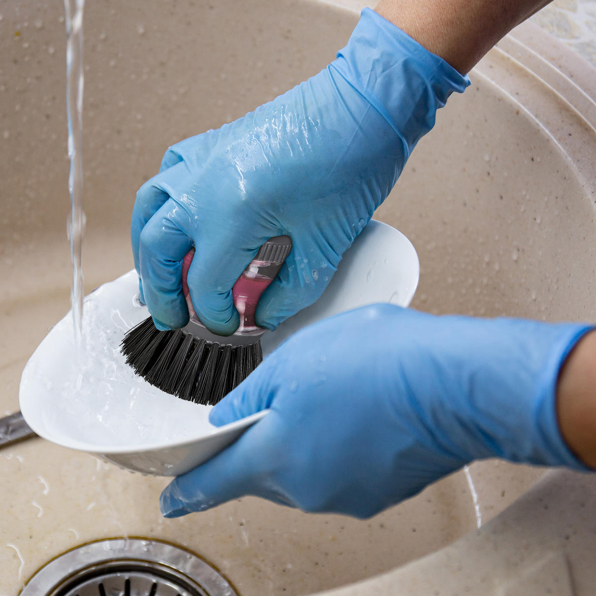 3XSPÜLBÜRSTE - Multicolor, Kunststoff - Relaxdays