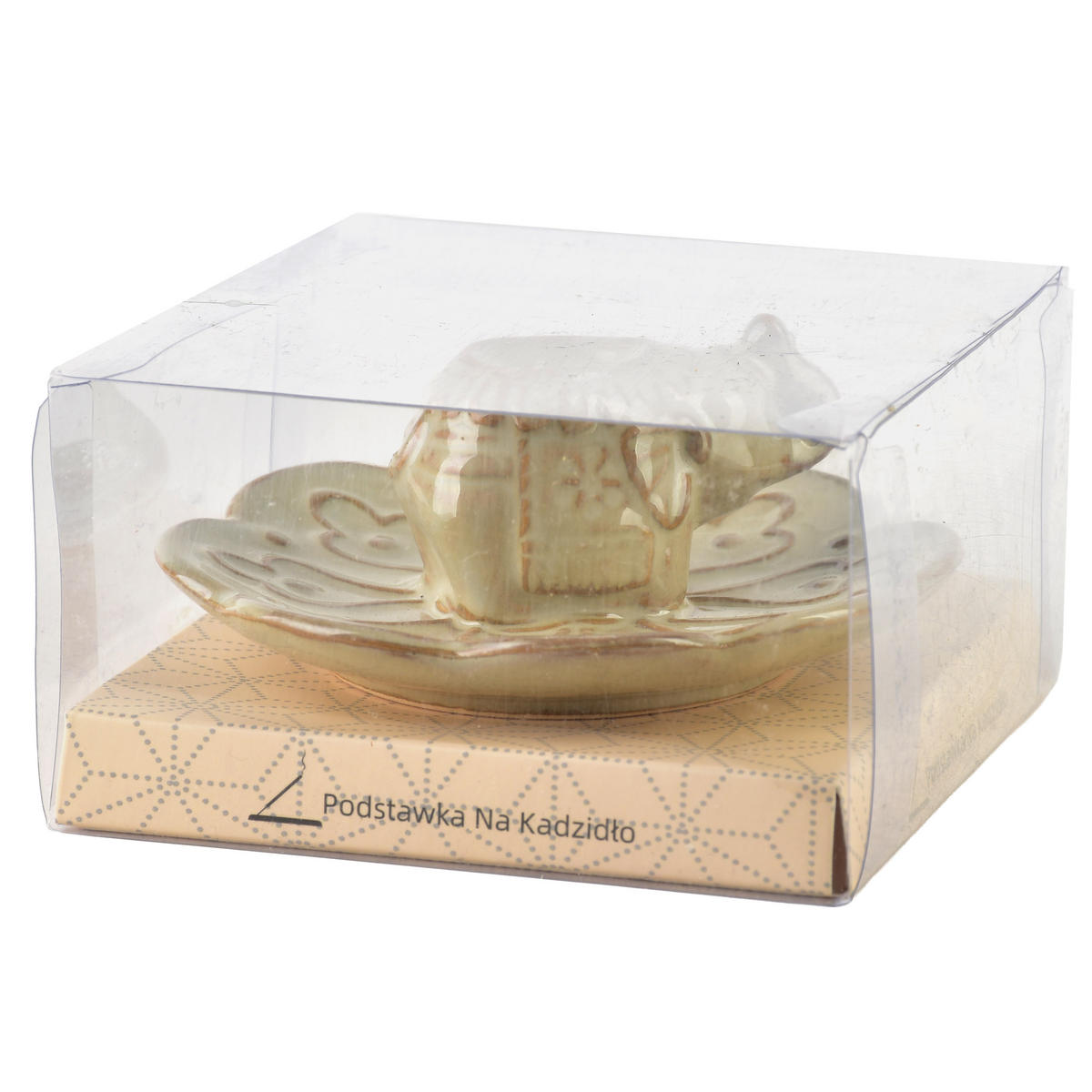 RÄUCHERSTÄBCHENHALTER Elefant 1-tlg Beige 11x11x4cm Keramik - Beige, Keramik (11/6/11cm) - Mondex
