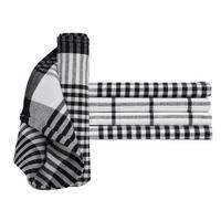 GESCHIRRTÜCHER 50x70 cm im 4er Set aus 100% Baumwolle, Küchentücher Schwarz Weiß - Weiß, Textil (50/70cm) - Carpe Sonno