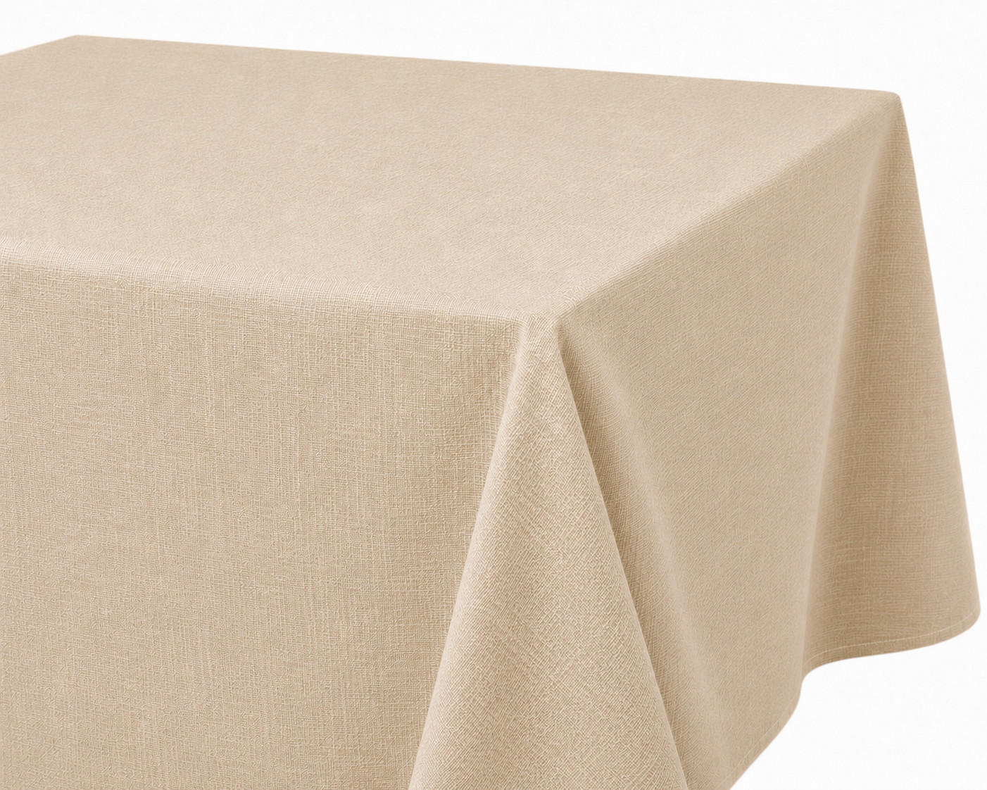 TISCHDECKE Leinenoptik 90/90 cm eckig ecru - Ecru, Kunststoff (90/90cm) - TiborTex