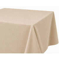 TISCHDECKE Leinenoptik 90/90 cm eckig ecru - Ecru, Kunststoff (90/90cm) - TiborTex