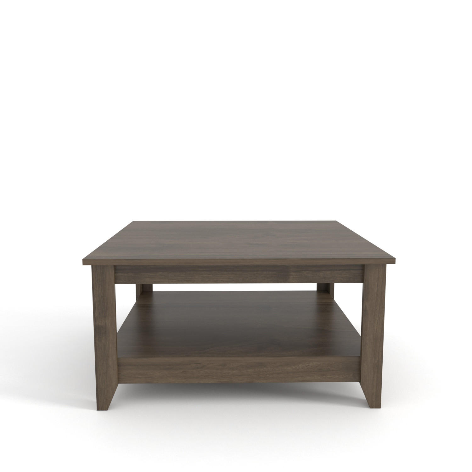 COUCHTISCH Lea Nussbaum - Braun, Holzwerkstoff (90/90/46.8cm) - Decorotika