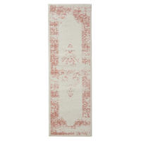 VINTAGE-LÄUFER Sia 80/240 cm - Creme/Rosa, Kunststoff (80/240cm) - benuta