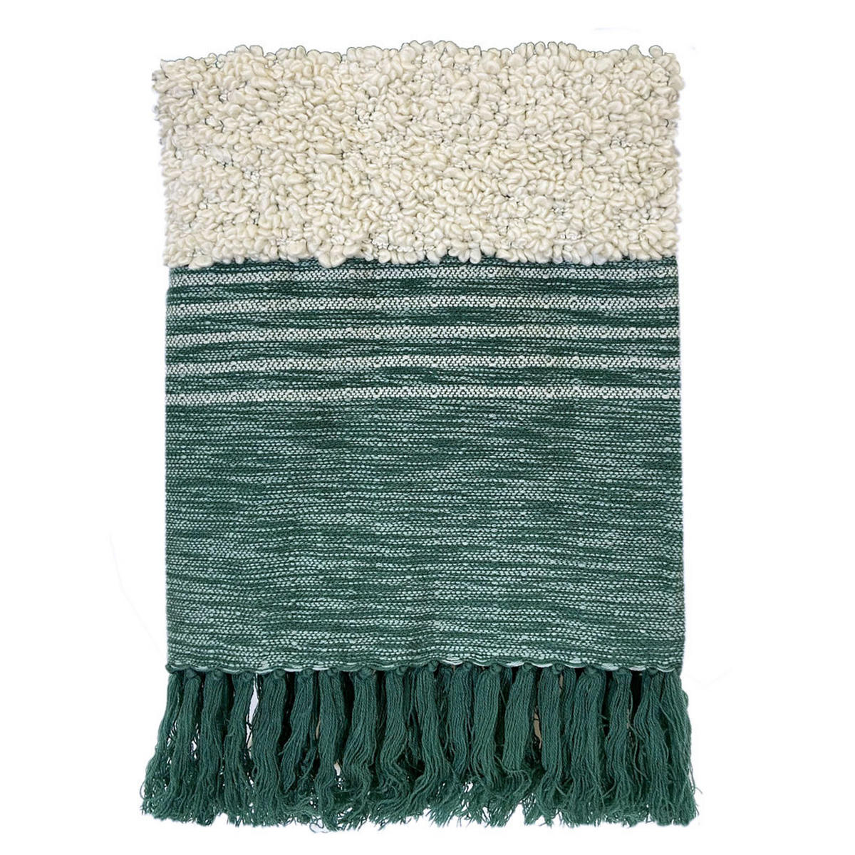 DECKE Tribal Grün - Grün, Textil (125/150cm) - Malagoon