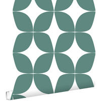 TAPETE grafisches Motiv 53 cm x 10.05 m - Grün, Papier (53/1000cm) - ESTAhome