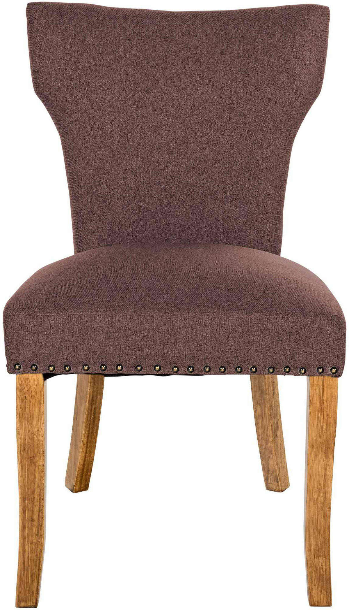 WOHNZIMMERSTUHL 2er Set Stoff braun - Naturfarben/Braun, Holz/Textil (52/90/59cm) - CLP