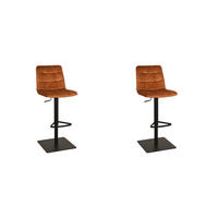 BARHOCKER Juul Orange 56/45/88 cm 2er-Set - Orange, Textil (45/88/56cm) - LABEL51