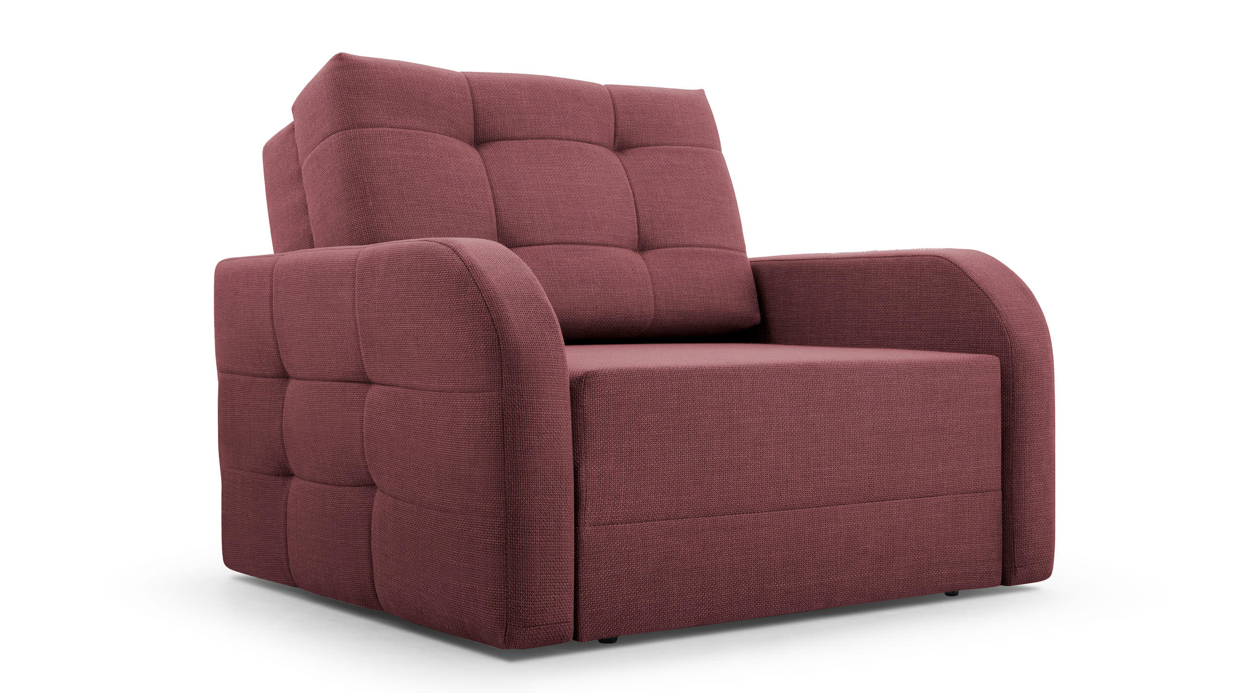 SCHLAFSESSEL Porto 80 - Weinerot - Rot, Holz (101/90/100cm) - Möblo