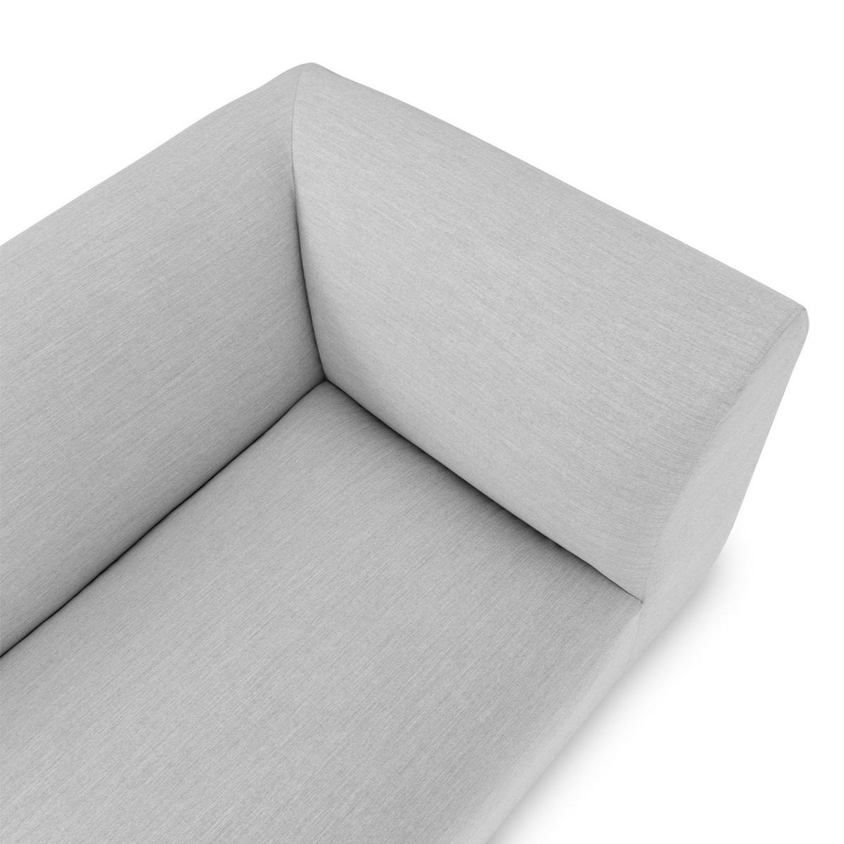 GARTENSOFA CALABRIA - Hellgrau, Kunststoff (251/74/193cm) - IDIMEX