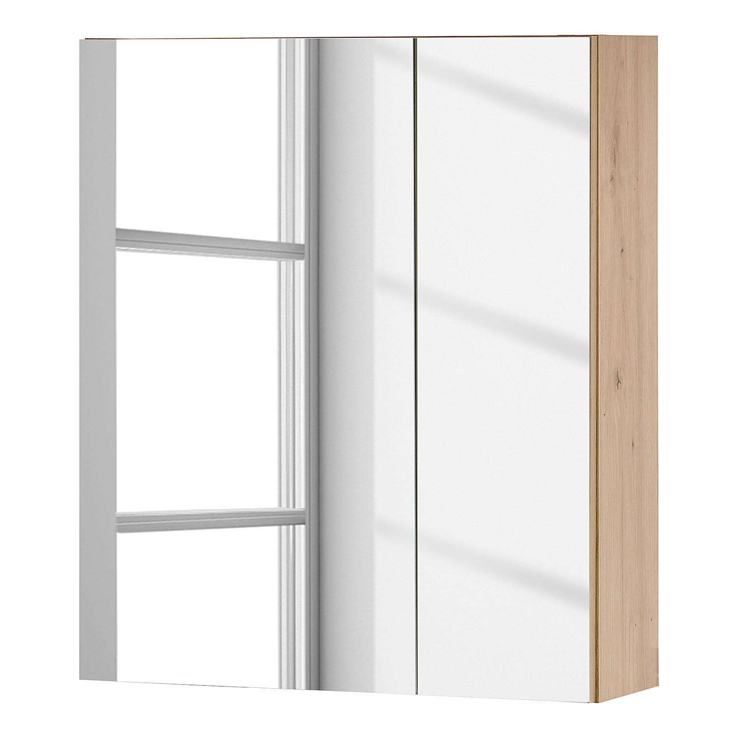 SPIEGELSCHRANK - Ohne Beleuchtung - Eiche Artisan, Holzwerkstoff (60/70/20cm) - home24