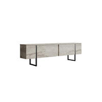 TV-MÖBEL luxe beige - Goldfarben/Schwarz, Holz (30/50/180cm) - Habitat Garten
