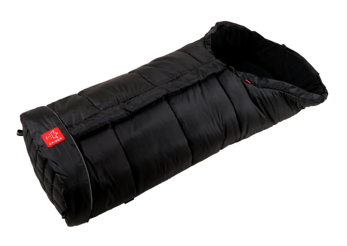 KINDERWAGEN-FUSSSACK Iglu Thermo Fleece, black - Schwarz, Textil (48/6/105cm) - Kaiserbaby