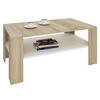 COUCHTISCH ANIMO - Weiß/Sonoma Eiche, Holzwerkstoff (60/100/44cm) - CARO-Möbel