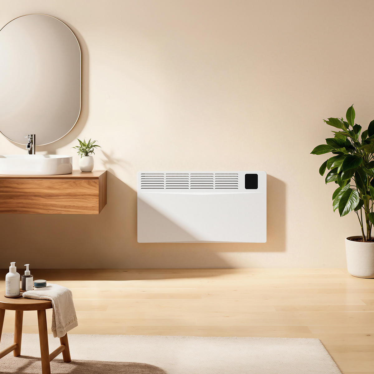 GLASHEIZUNG Weiß 75,4/42/20,6 cm - Weiß, Metall (75/42/21cm) - EMKE