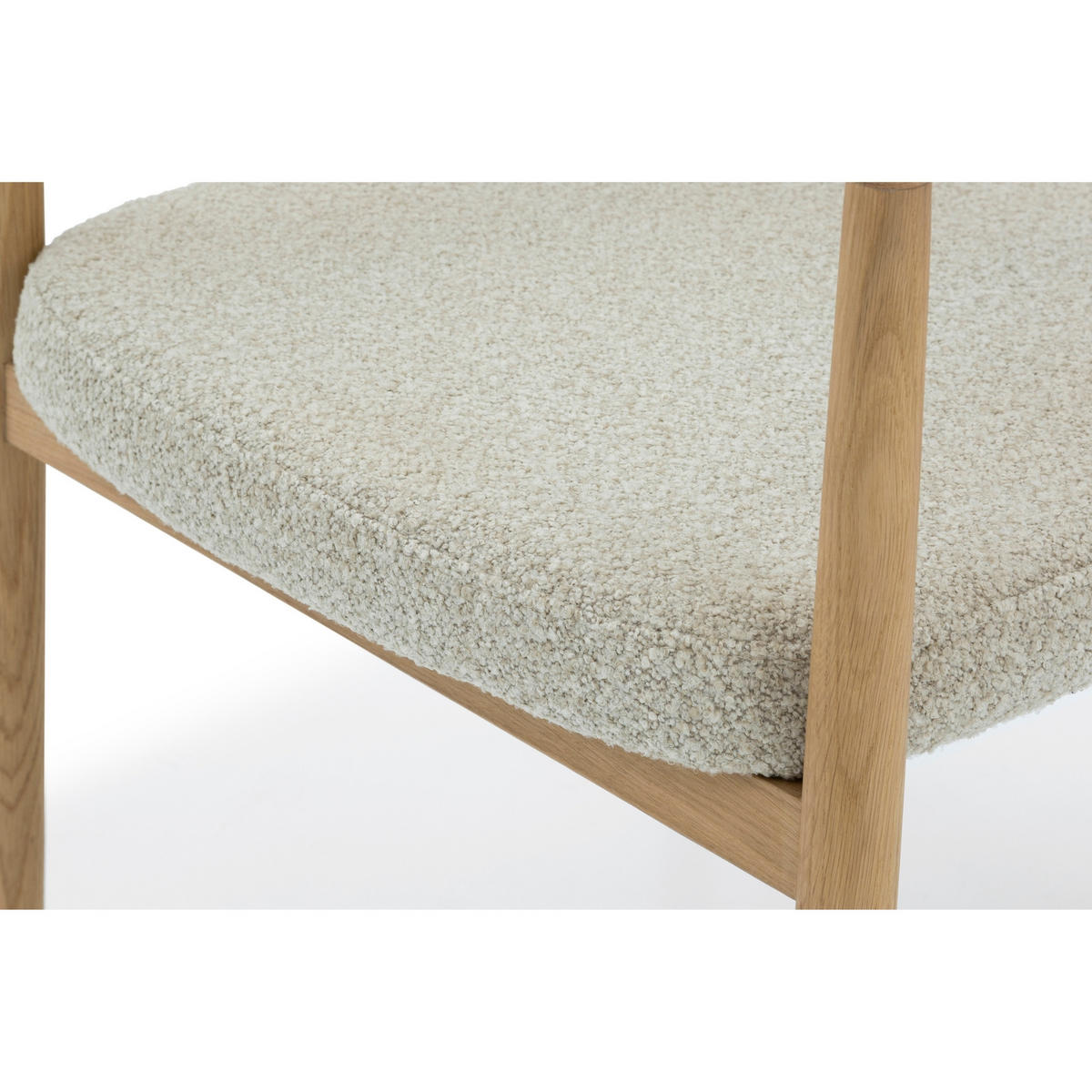ESSZIMMERSTUHL Bergen beiger Sitz - Beige, Holz (58/77/59cm) - WOODEK